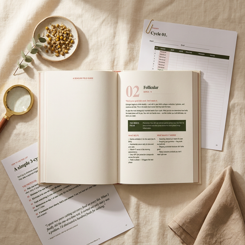 The Cycle-Aware Starter Kit — Digital Guide & Skin Tracker